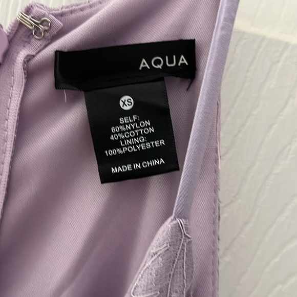 AQUA WOMEN DRESS COLOR LAVENDER SIZE XS IN EXCELLENT CONDITION - Picture 3 of 4